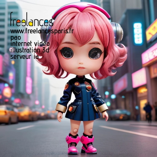 Pao mise en page internet vidéo illustration 3d serveur IA générative AI freelance paris studio de création magazines QTSLPGX0